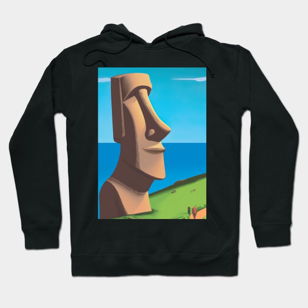 Moai Monumental Statues Hoodie by maxcode